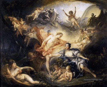 Apollon révélant sa divinité à la bergère Isse François Boucher Classic Nu Peinture à l'huile
